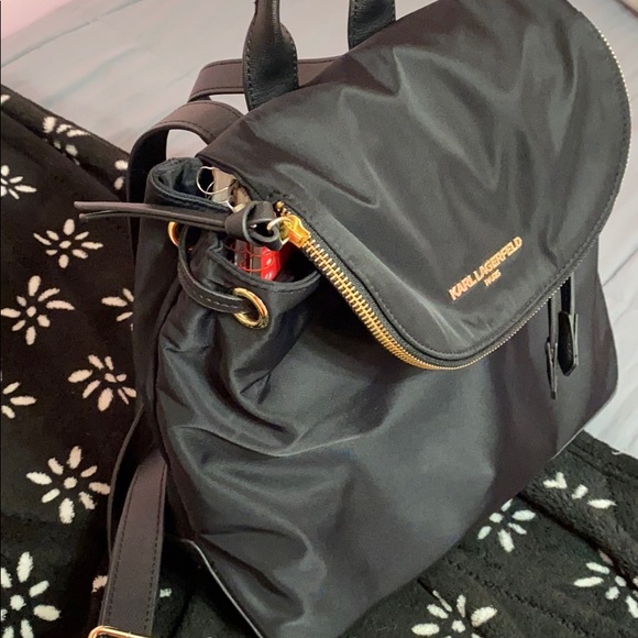 NWOT Karl Lagerfeld Paris black backpack - Picture 13 of 16